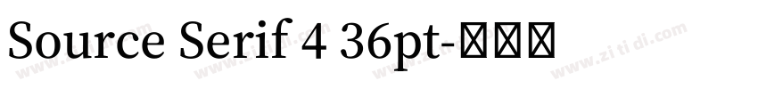 Source Serif 4 36pt字体转换